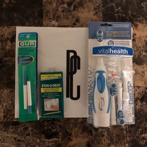 Vital Health Electric Toothbrush + Stim-U-Dent Plaque Remover